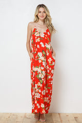 EN-A0143-PRINT MAXI DRESS WITH ADJUSTABLE STRAPS