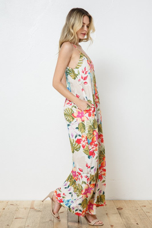 EN-A0367-PRINT MAXI DRESS WITH ADJUSTABLE STRAPS