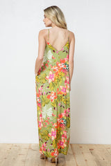 EN-A0367-PRINT MAXI DRESS WITH ADJUSTABLE STRAPS