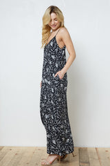 EN-A0352-PRINT MAXI DRESS WITH ADJUSTABLE STRAPS