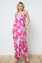 EN-A0413-PRINT MAXI DRESS WITH ADJUSTABLE STRAPS