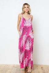 EN-A0450-PRINT MAXI DRESS WITH ADJUSTABLE STRAPS