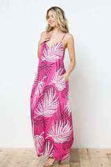 EN-A0450-PRINT MAXI DRESS WITH ADJUSTABLE STRAPS