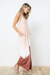 DY-D11369-2-Tie Dye Sleeveless Harem Maxi Dress