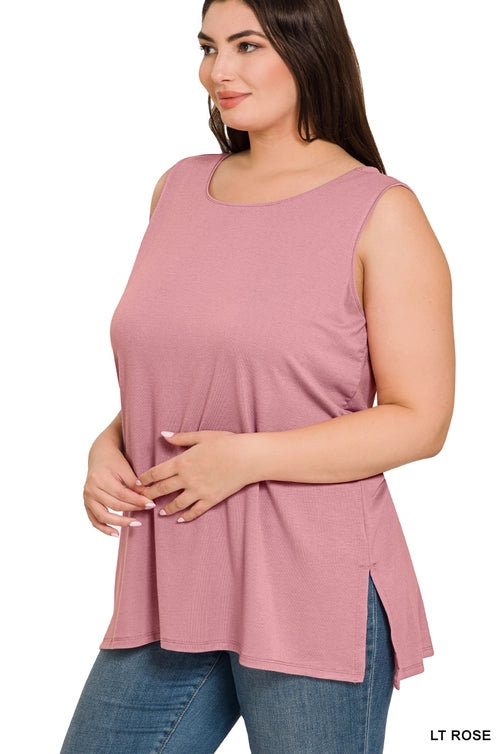 SI-22945 Plus Sleeveless Round Top