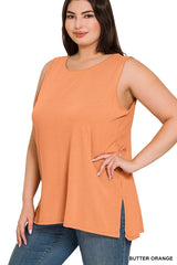 SI-22945 Plus Sleeveless Round Top