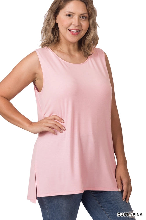 SI-22945 Plus Sleeveless Round Top