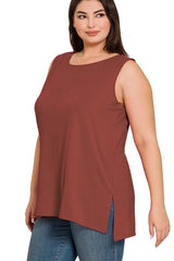 SI-22945 Plus Sleeveless Round Top