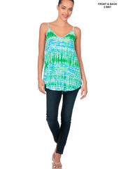 SI-23219 Print V-Neck/Scoop-Neck, Front & Back Reversible Sp