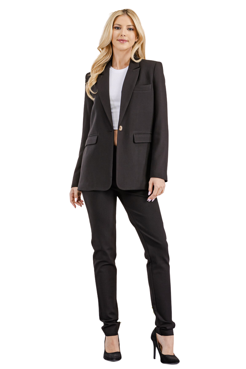 LONG LINE JACKET WITH SLIGHTLY LOOSE FIT