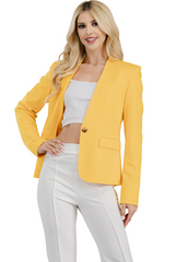 CASUAL JACKET WITH BUTTON CLOSURE