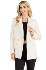 LONG LINE DOUBLE JACKET WITH SLIGHTLY LOOSE FIT