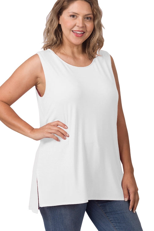 SI-22945 Plus Sleeveless Round Top