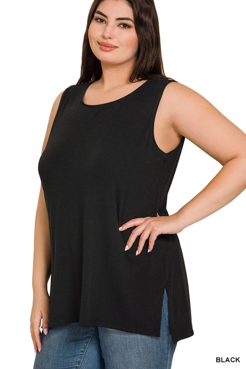 SI-22945 Plus Sleeveless Round Top