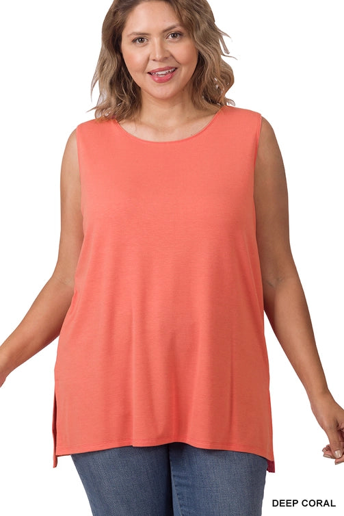 SI-22945 Plus Sleeveless Round Top