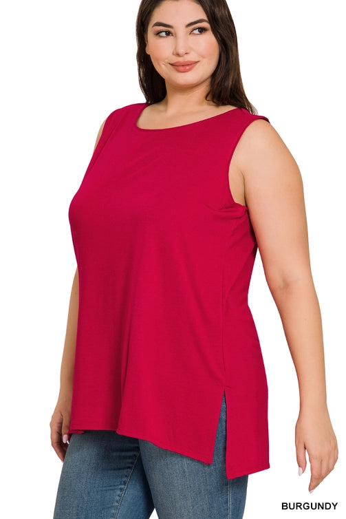 SI-22945 Plus Sleeveless Round Top